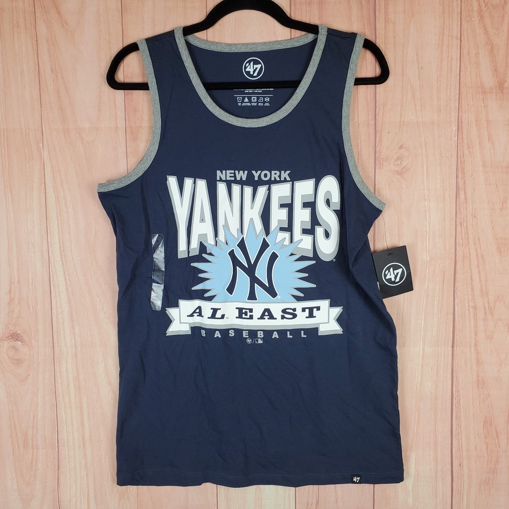 '47 Mens Tank Top Small Blue Cotton Sleeveless New York Yankees